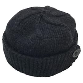 Autre Marque-***WTAPS (lined Taps)  knit hat-Black