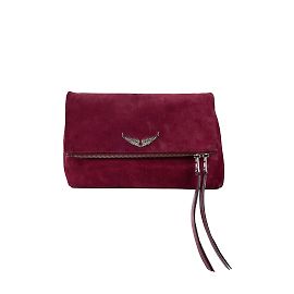 Zadig & Voltaire Borsa a tracolla Rocky in pelle scamosciata Zadig&Voltaire Bordò