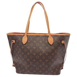 Louis Vuitton-Louis Vuitton Neverfull Monogram Toile Enduit MM-Marron