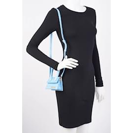 Jacquemus-Jacquemus Le Chiquito Blue Embossed Leather-Blue