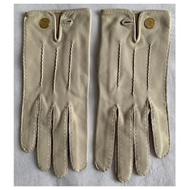 Hermès-Handschuhe-Golden,Creme