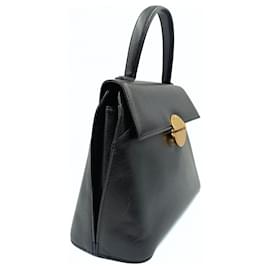 Givenchy-Vintage-Handtasche von Givenchy aus schwarzem Kaviarleder-Schwarz