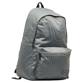 Armani-Armani EA7 Nylon Train Prime Backpack Canvas Backpack 275659 CC731 in Excellent condition-Grey