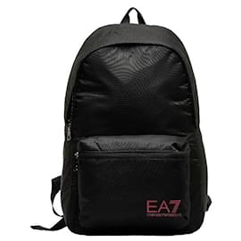 Armani-Armani EA7 Nylon Train Prime Backpack Canvas Backpack 275659 CC731 in Good condition-Black