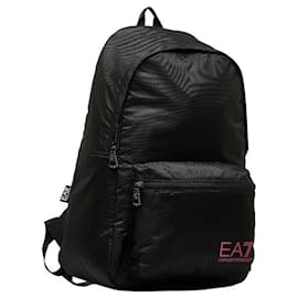 Armani-Armani EA7 Nylon Train Prime Backpack Canvas Backpack 275659 CC731 in Good condition-Black