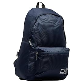Armani-Armani EA7 Nylon Train Prime Backpack Canvas Backpack 275659 CC731 in Excellent condition-Blue