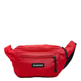 Balenciaga-Nylon Explorer Belt Bag-Red