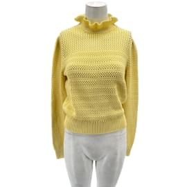 Céline-CELINE  Knitwear T.fr 38 cotton-Yellow