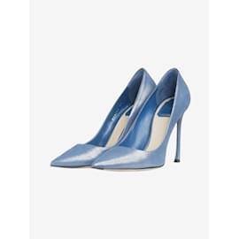 Christian Dior-Blue glittery suede pumps - size EU 39-Blue
