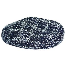 Maison Michel Blue tweed cap Blue