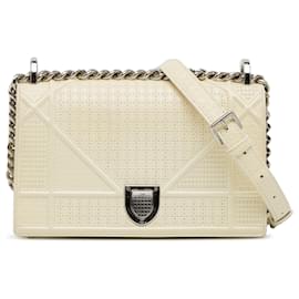 Dior-Dior White Medium Patent Diorama-White