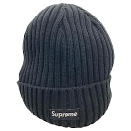 Supreme-***HÖCHSTE (Höchste)  Mütze mit Box-Logo in Schwarz-Schwarz