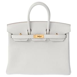 Hermès-HERMES BIRKIN 25-Blanc