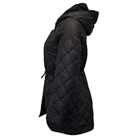Max Mara-Max Mara The Cube Quilted Belted Down Jacket in Black Polyester-Black