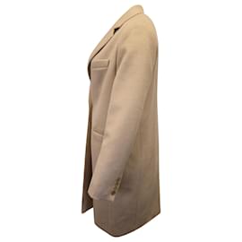 Max Mara-Max Mara Single-Breasted Coat in Beige Camel Hair-Brown,Beige