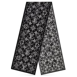 Louis Vuitton-LV Monogram mountain scarf-Black