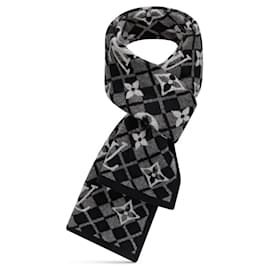 Louis Vuitton-LV Monogram mountain scarf-Black