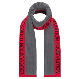 Louis Vuitton Wollschal Grau Grau