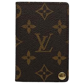 Louis Vuitton-Louis Vuitton Porte carte crédit Pression-Brown