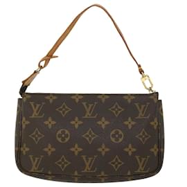 Louis Vuitton-LOUIS VUITTON Monogram Pochette Accessoires Pochette M51980 Auth LV 55130-Monogramme