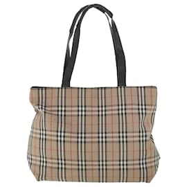 Burberry-BURBERRY Bolso tote Nova Check Nylon Beige Auth bs8755-Beige