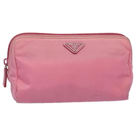 Prada-PRADA Beutel Nylon Pink Auth 55285-Pink