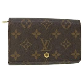 Louis Vuitton-LOUIS VUITTON Monogram Porte Monnaie Billets Tresor Portafoglio M61730 LV Aut 56116-Monogramma