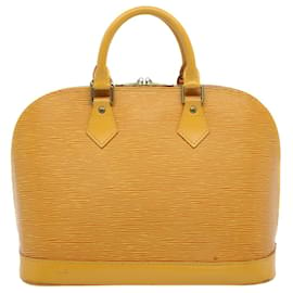 Louis Vuitton-Bolsa de mão LOUIS VUITTON Epi Alma Tassili Yellow M52149 Autenticação de LV 55230-Outro