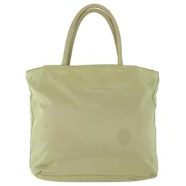 Prada-PRADA Hand Bag Nylon Beige Auth 56278-Beige