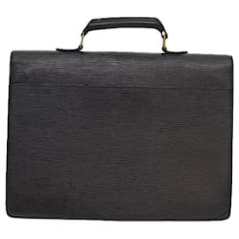Louis Vuitton-LOUIS VUITTON Epi Serviette Ambassador Business Bag Negro M54412 LV Auth 55373-Negro