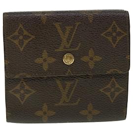Louis Vuitton-LOUIS VUITTON Portafoglio Portefeuille Elise con monogramma M61654 LV Aut 56111-Monogramma