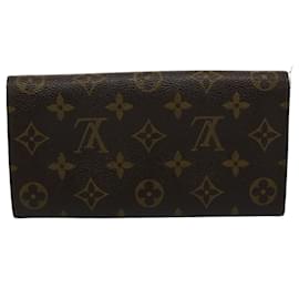 Louis Vuitton-LOUIS VUITTON Monogram Portefeuille Sarah Lange Geldbörse Vintage M60531 Auth 55684-Monogramm