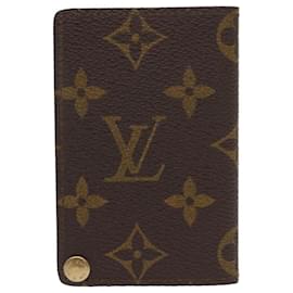 Louis Vuitton-LOUIS VUITTON Monogram Porte Cartes Credit Pression Card Case M60937 autenticación 56122-Monograma