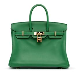Hermès-HERMES Sacs à main Birkin 25-Vert