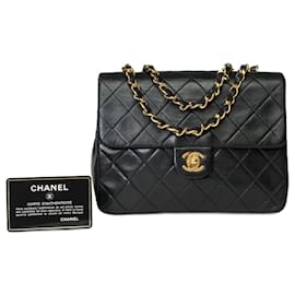 Chanel-Sac CHANEL Timeless/Classique en Cuir Noir - 101518-Noir