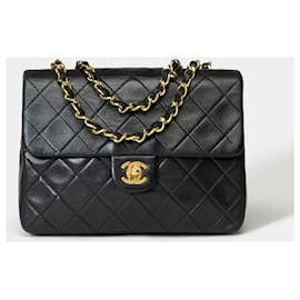 Chanel-Sac CHANEL Timeless/Classique en Cuir Noir - 101518-Noir