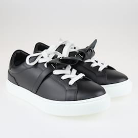 Hermès-Black/White Day Sneakers-Black