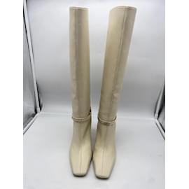 Autre Marque-ILIO SMERALDO  Boots T.eu 39 leather-Cream