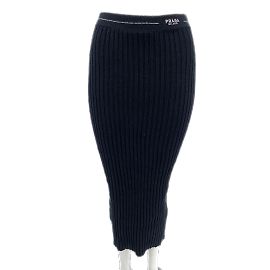 Faldas Prada T.IT 40 Algodón Negro