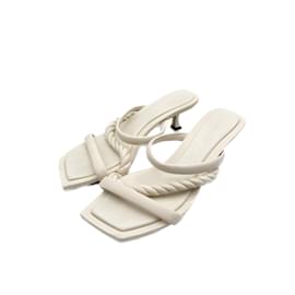 Jimmy Choo-JIMMY CHOO  Sandals T.eu 38.5 leather-White