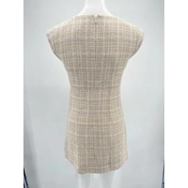 Chanel-CHANEL  Dresses T.fr 34 tweed-Beige