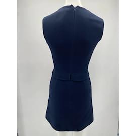 Dior-Vestidos DIOR T.fr 36 Lã-Azul marinho