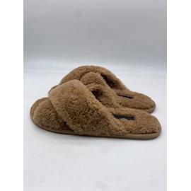 Yves Salomon-YVES SALOMON  Sandals T.eu 40 Fur-Camel