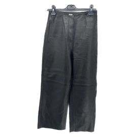 Totême TOTEME-Hose T.fr 34 Leder Schwarz