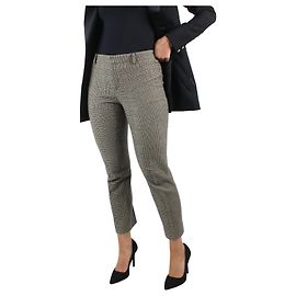 Ralph Lauren Schwarze Hose mit Hahnentrittmuster – Größe US 4 Schwarz