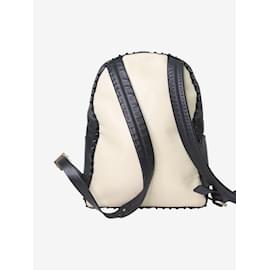 Valentino-Cream studded backpack-Cream