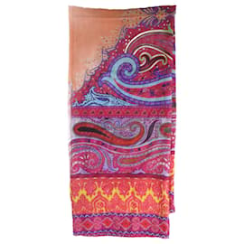 Etro-Multicolour floral and paisley printed scarf-Multiple colors