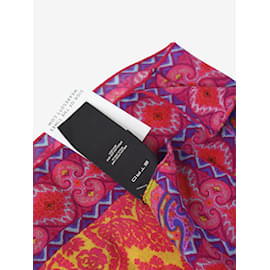 Etro-Mehrfarbiger Schal mit Blumen- und Paisley-Print-Mehrfarben