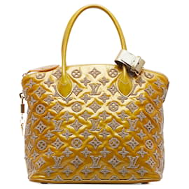 Louis Vuitton-Louis Vuitton Brown Monogram Fascination Lockit-Brown,Beige