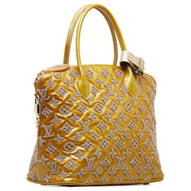 Louis Vuitton-Louis Vuitton Brown Monogram Fascination Lockit-Brown,Beige